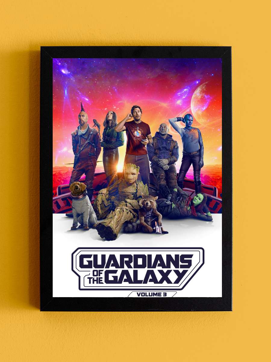 Galaksinin Koruyucuları 3 - Guardians of the Galaxy Vol. 3 Film Tablo Siyah Çerçeveli Film Poster Afiş Tablo