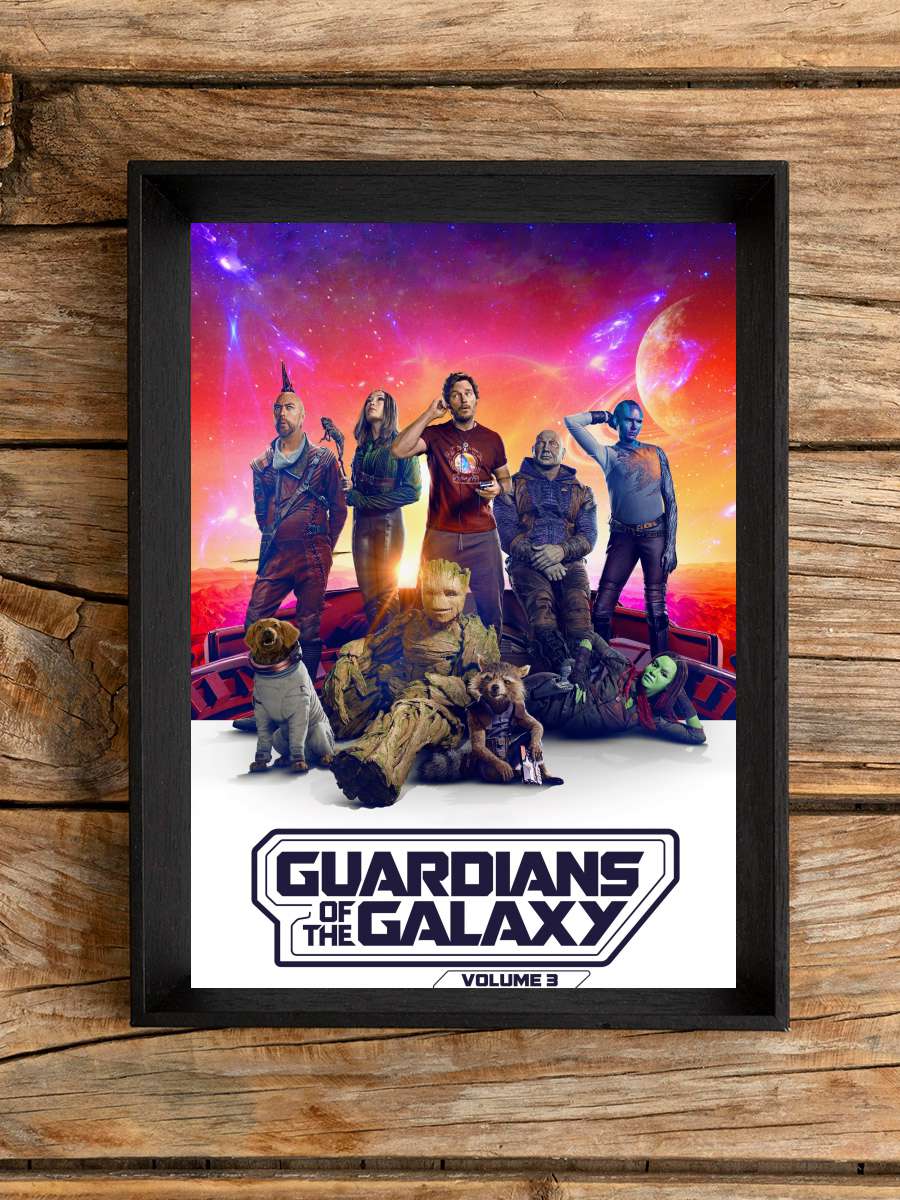 Galaksinin Koruyucuları 3 - Guardians of the Galaxy Vol. 3 Film Tablo Siyah Çerçeveli Film Poster Afiş Tablo