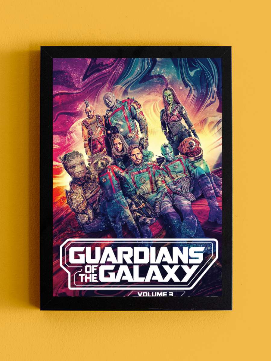 Galaksinin Koruyucuları 3 - Guardians of the Galaxy Vol. 3 Film Tablo Siyah Çerçeveli Film Poster Afiş Tablo