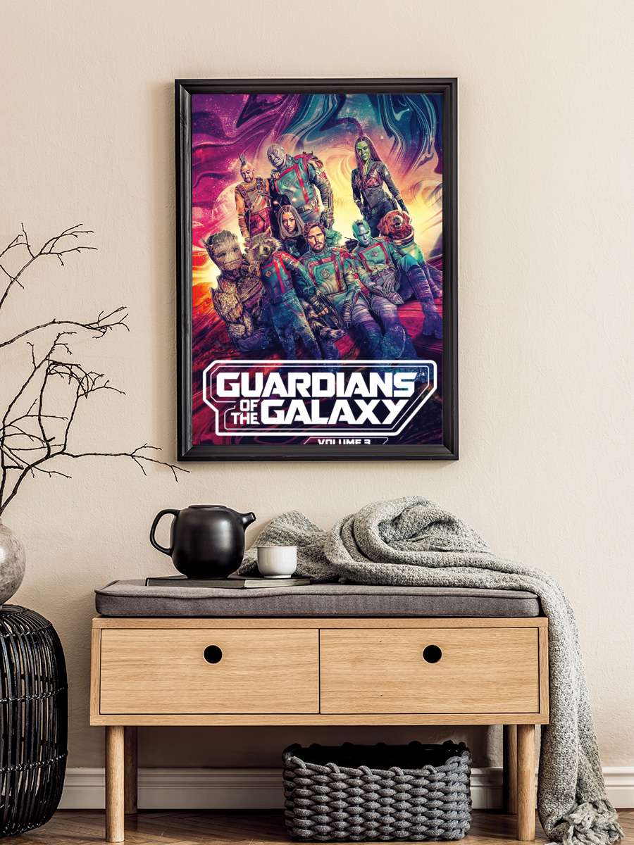 Galaksinin Koruyucuları 3 - Guardians of the Galaxy Vol. 3 Film Tablo Siyah Çerçeveli Film Poster Afiş Tablo