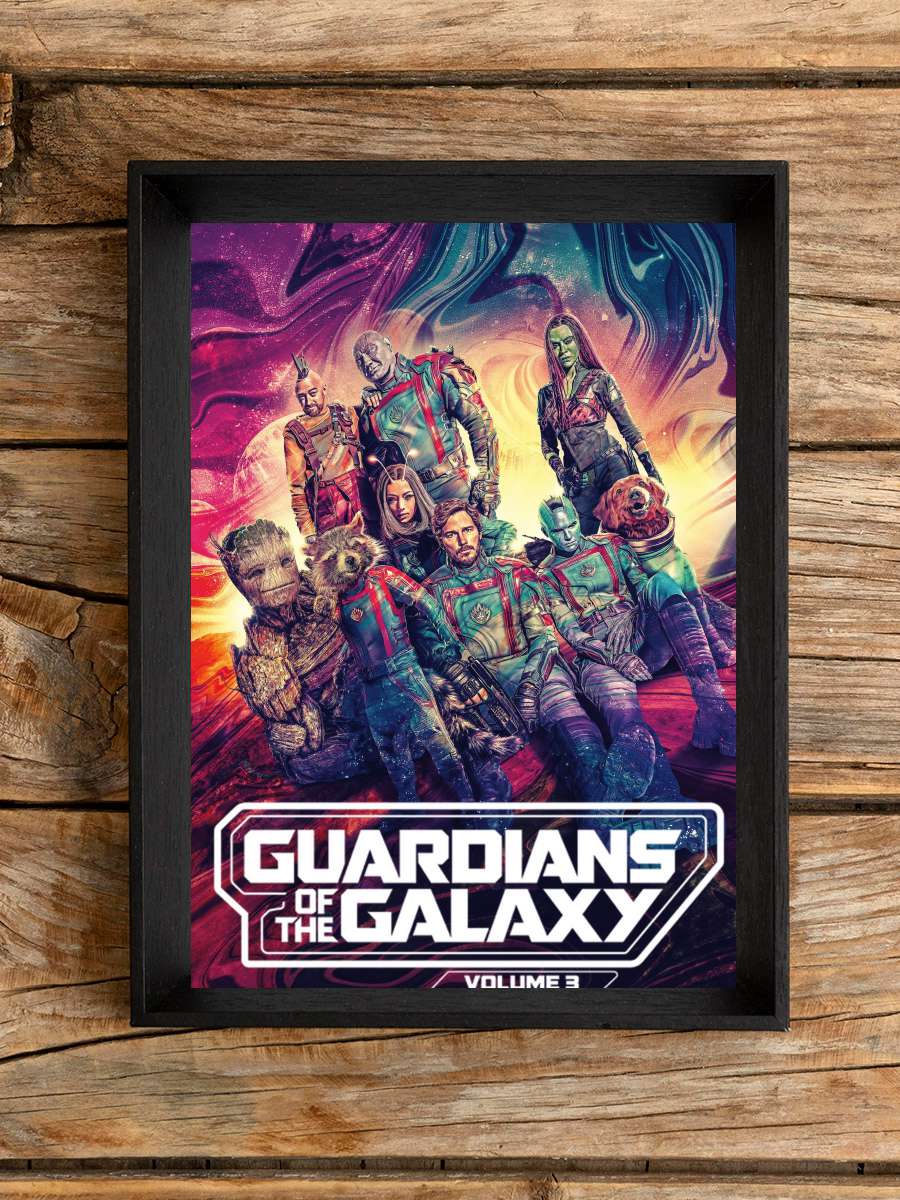 Galaksinin Koruyucuları 3 - Guardians of the Galaxy Vol. 3 Film Tablo Siyah Çerçeveli Film Poster Afiş Tablo