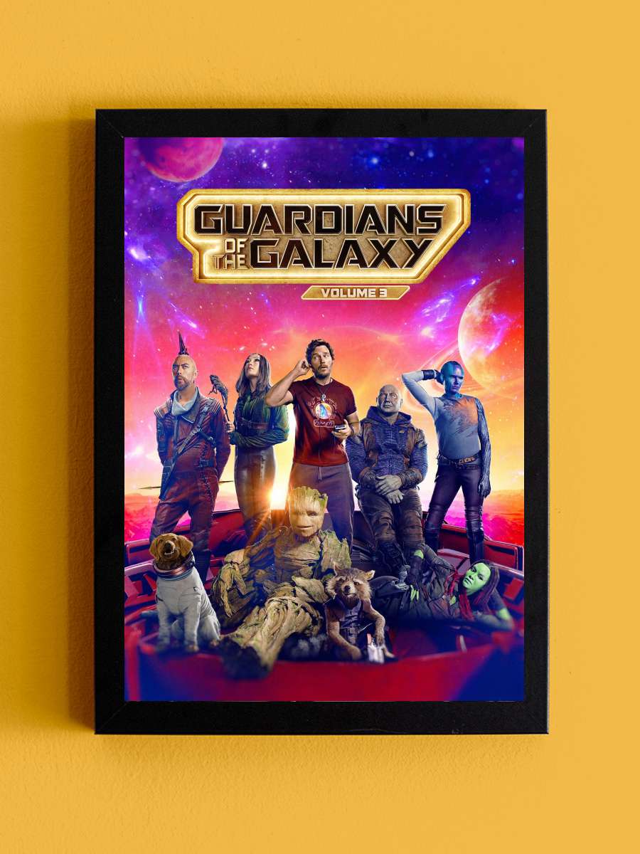 Galaksinin Koruyucuları 3 - Guardians of the Galaxy Vol. 3 Film Tablo Siyah Çerçeveli Film Poster Afiş Tablo