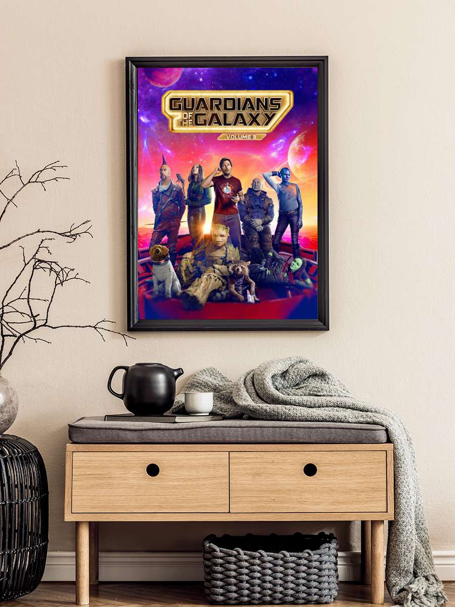 Galaksinin Koruyucuları 3 - Guardians of the Galaxy Vol. 3 Film Tablo Siyah Çerçeveli Film Poster Afiş Tablo