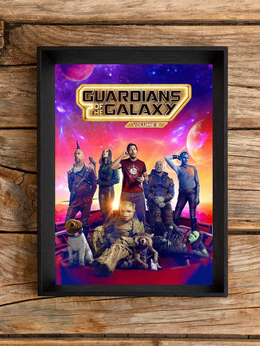 Galaksinin Koruyucuları 3 - Guardians of the Galaxy Vol. 3 Film Tablo Siyah Çerçeveli Film Poster Afiş Tablo