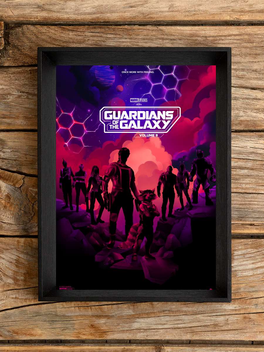 Galaksinin Koruyucuları 3 - Guardians of the Galaxy Vol. 3 Film Tablo Siyah Çerçeveli Film Poster Afiş Tablo