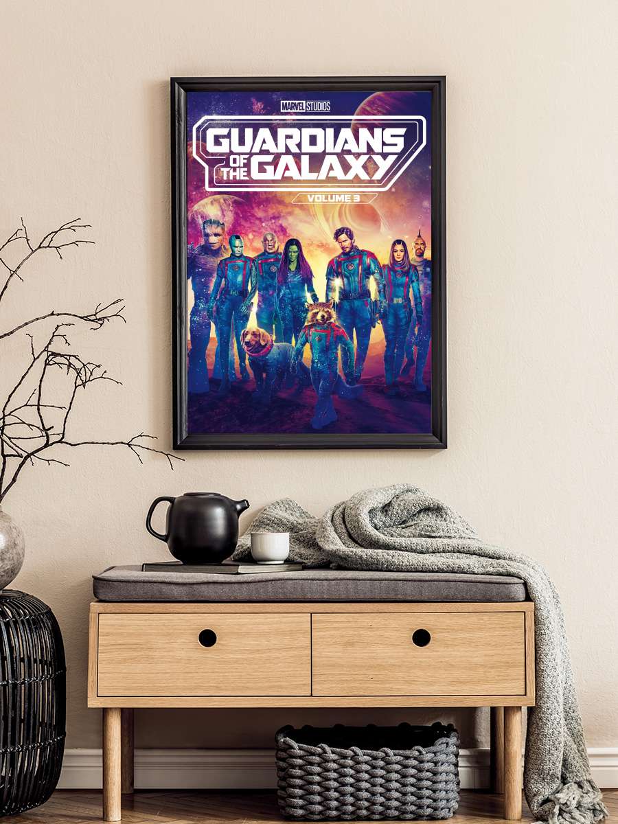 Galaksinin Koruyucuları 3 - Guardians of the Galaxy Vol. 3 Film Tablo Siyah Çerçeveli Film Poster Afiş Tablo