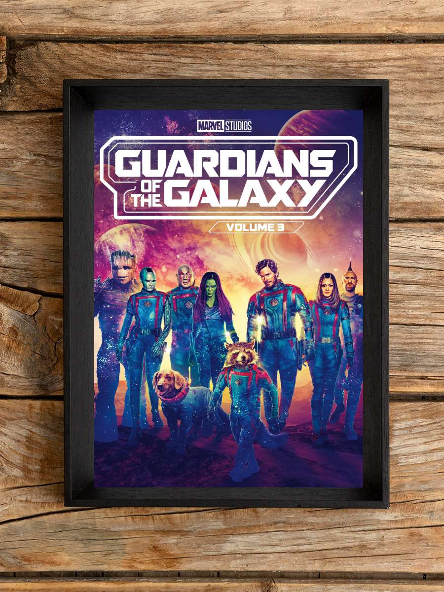 Galaksinin Koruyucuları 3 - Guardians of the Galaxy Vol. 3 Film Tablo Siyah Çerçeveli Film Poster Afiş Tablo