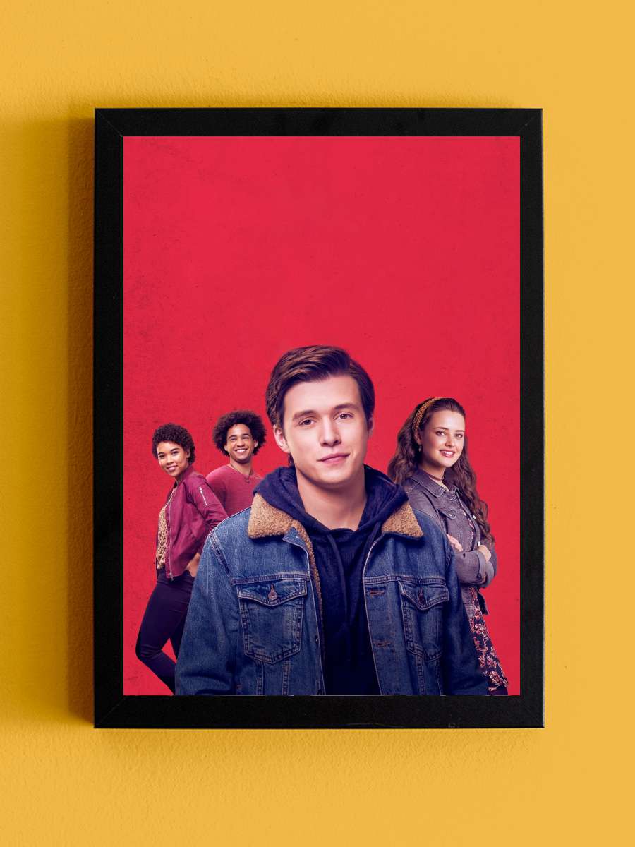 Sevgiler, Simon - Love, Simon Film Tablo Siyah Çerçeveli Film Poster Afiş Tablo