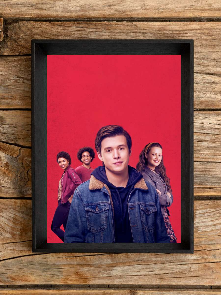 Sevgiler, Simon - Love, Simon Film Tablo Siyah Çerçeveli Film Poster Afiş Tablo