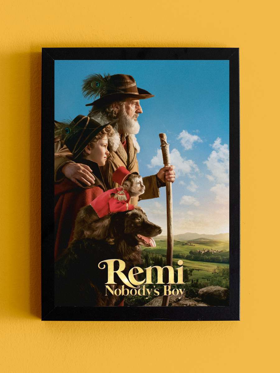 Kimsesiz Çocuk Remi - Rémi sans famille Film Tablo Siyah Çerçeveli Film Poster Afiş Tablo