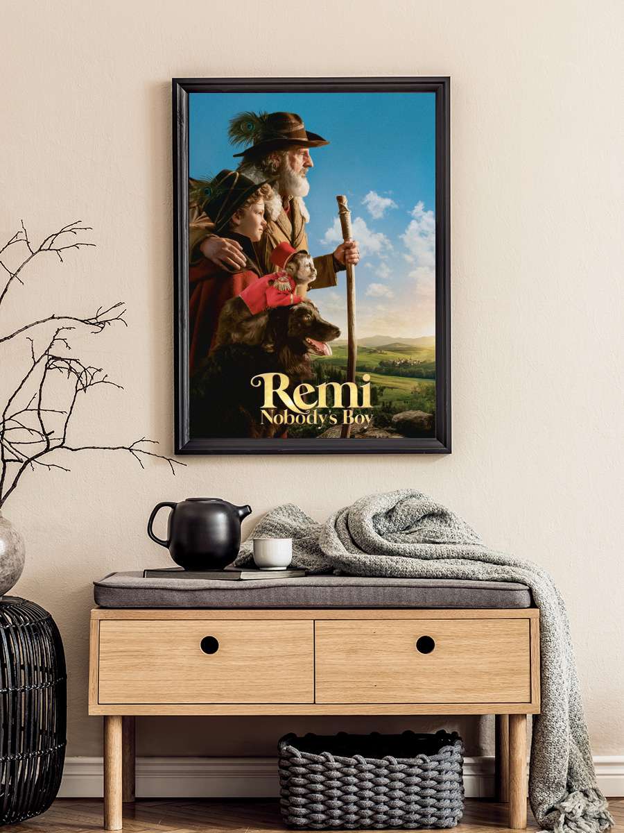 Kimsesiz Çocuk Remi - Rémi sans famille Film Tablo Siyah Çerçeveli Film Poster Afiş Tablo