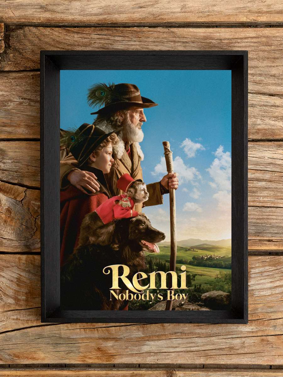 Kimsesiz Çocuk Remi - Rémi sans famille Film Tablo Siyah Çerçeveli Film Poster Afiş Tablo