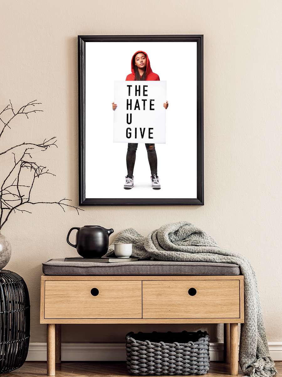 Sessiz Kalma - The Hate U Give Film Tablo Siyah Çerçeveli Film Poster Afiş Tablo