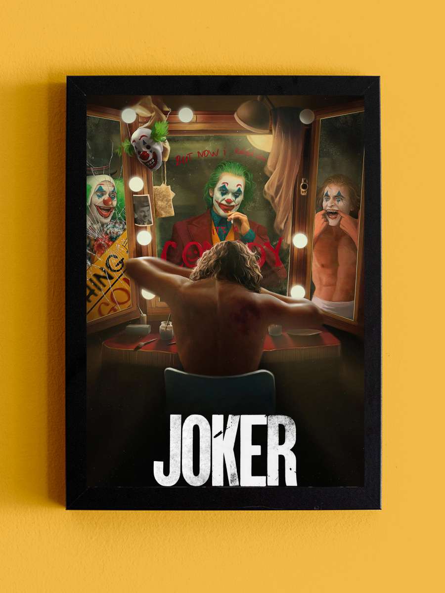 Joker Film Tablo Siyah Çerçeveli Film Poster Afiş Tablo