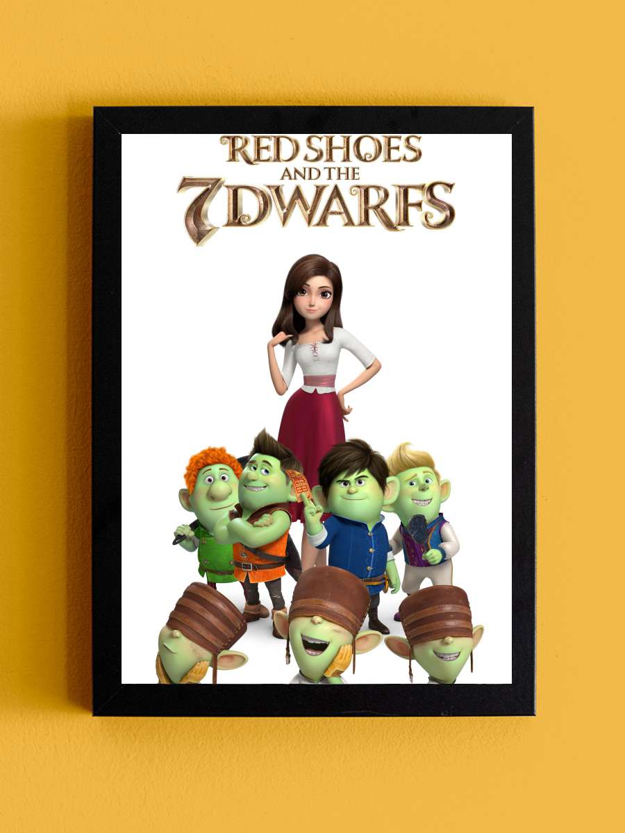 Kırmızı Pabuçlar ve Yedi Cüceler - Red Shoes and the Seven Dwarfs Film Tablo Siyah Çerçeveli Film Poster Afiş Tablo