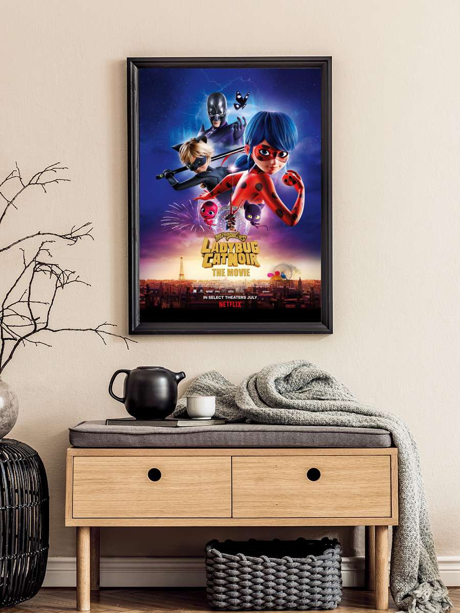 Mucize: Uğur Böceği ile Kara Kedi, Film - Miraculous - le film Film Tablo Siyah Çerçeveli Film Poster Afiş Tablo