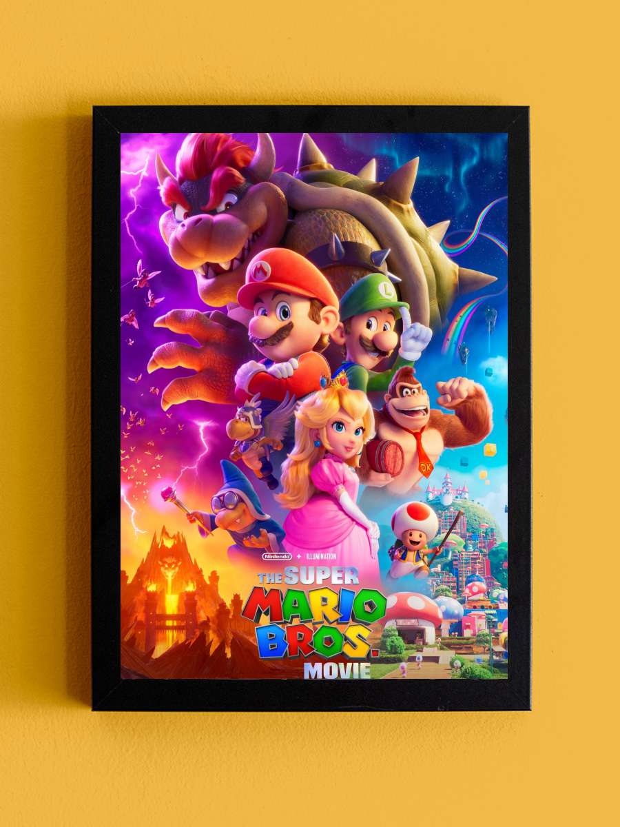 Süper Mario Kardeşler - The Super Mario Bros. Movie Film Tablo Siyah Çerçeveli Film Poster Afiş Tablo