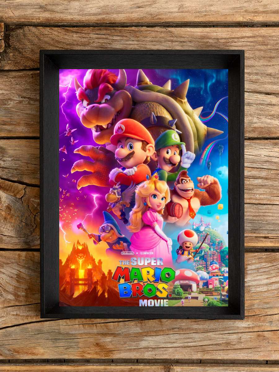 Süper Mario Kardeşler - The Super Mario Bros. Movie Film Tablo Siyah Çerçeveli Film Poster Afiş Tablo