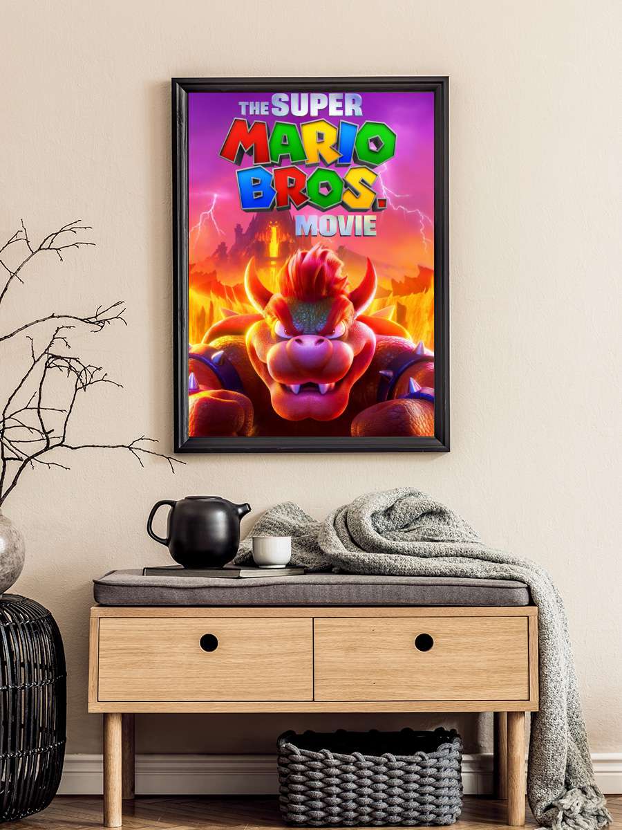 Süper Mario Kardeşler - The Super Mario Bros. Movie Film Tablo Siyah Çerçeveli Film Poster Afiş Tablo