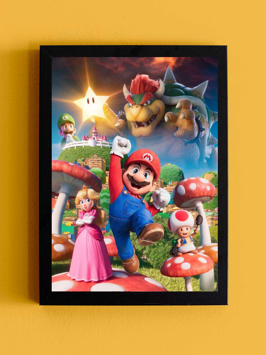 Süper Mario Kardeşler - The Super Mario Bros. Movie Film Tablo Siyah Çerçeveli Film Poster Afiş Tablo