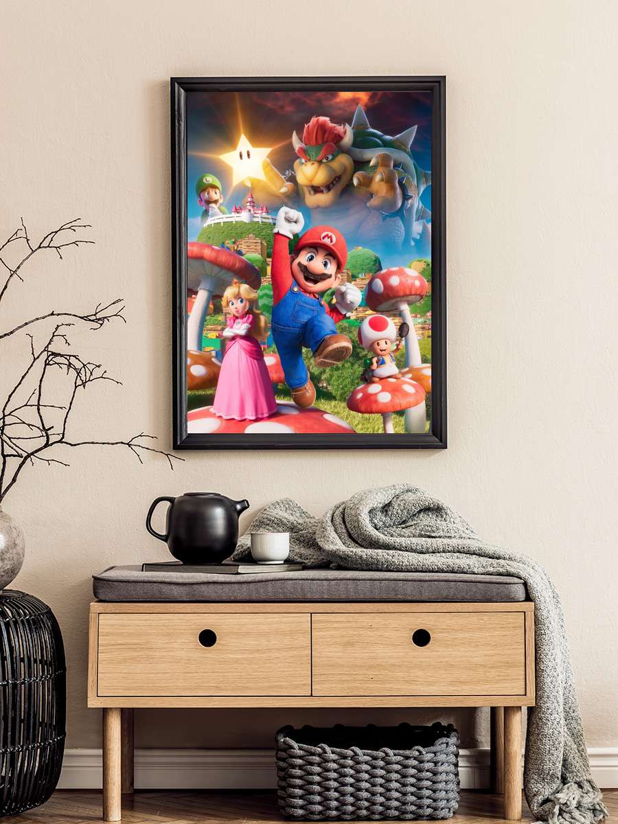 Süper Mario Kardeşler - The Super Mario Bros. Movie Film Tablo Siyah Çerçeveli Film Poster Afiş Tablo