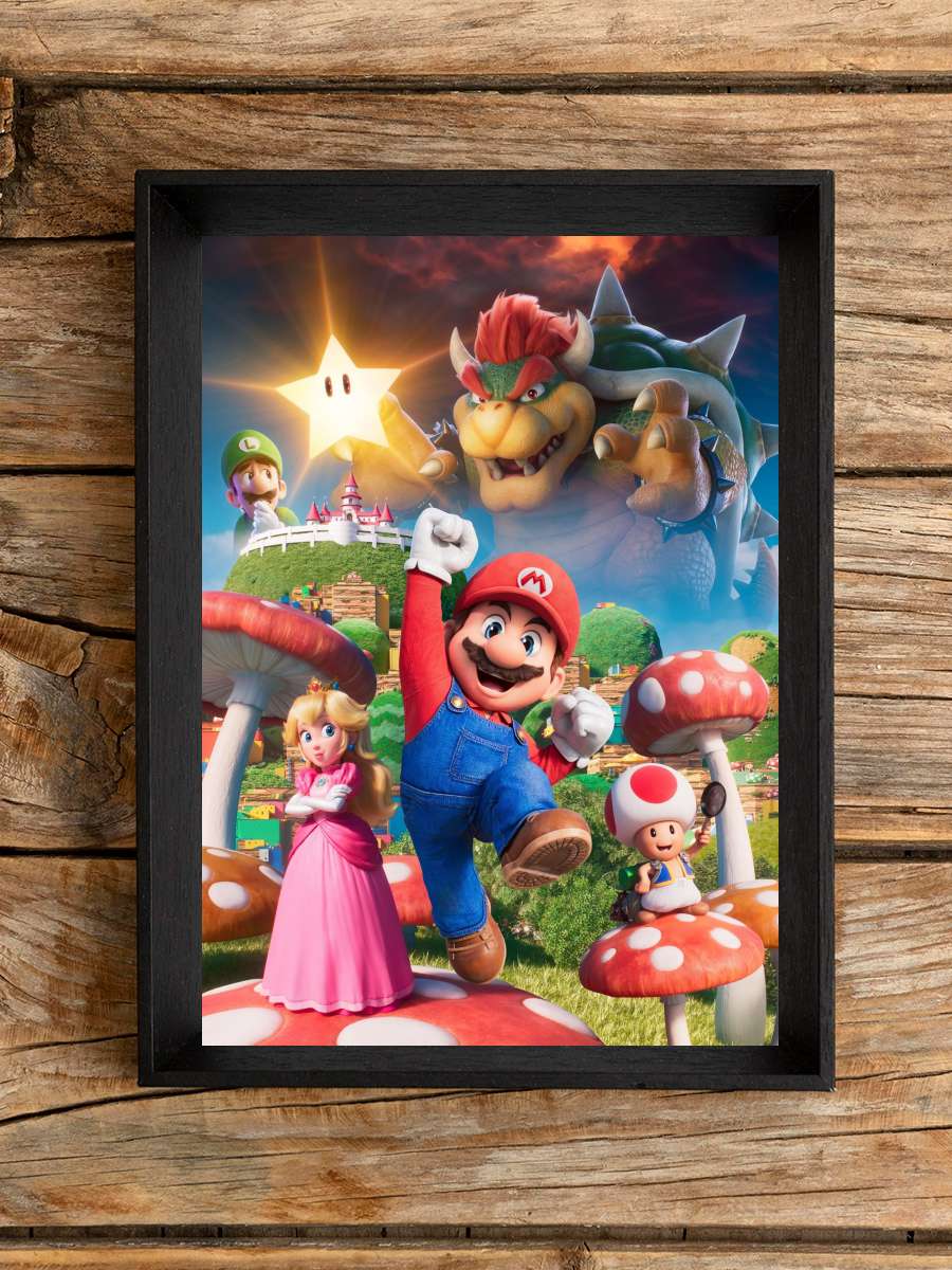 Süper Mario Kardeşler - The Super Mario Bros. Movie Film Tablo Siyah Çerçeveli Film Poster Afiş Tablo