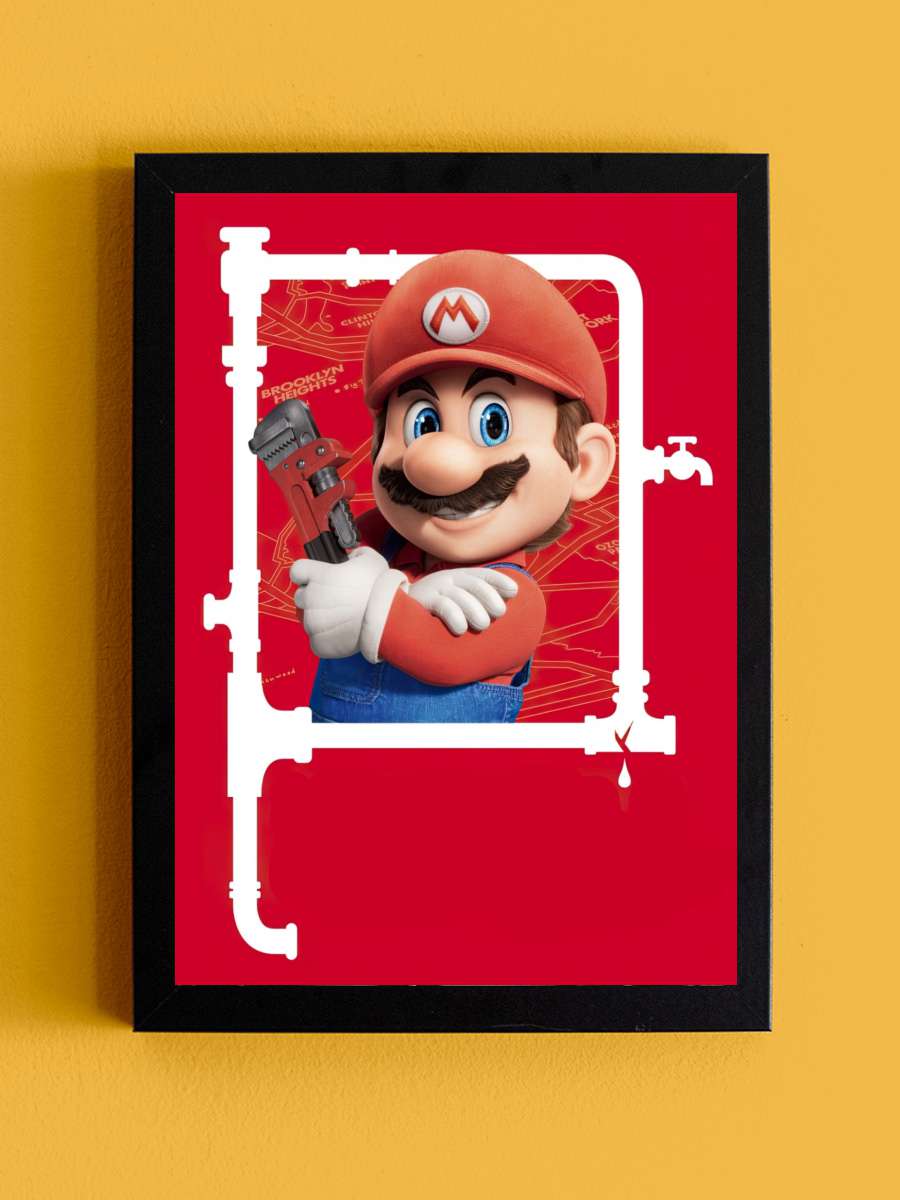 Süper Mario Kardeşler - The Super Mario Bros. Movie Film Tablo Siyah Çerçeveli Film Poster Afiş Tablo