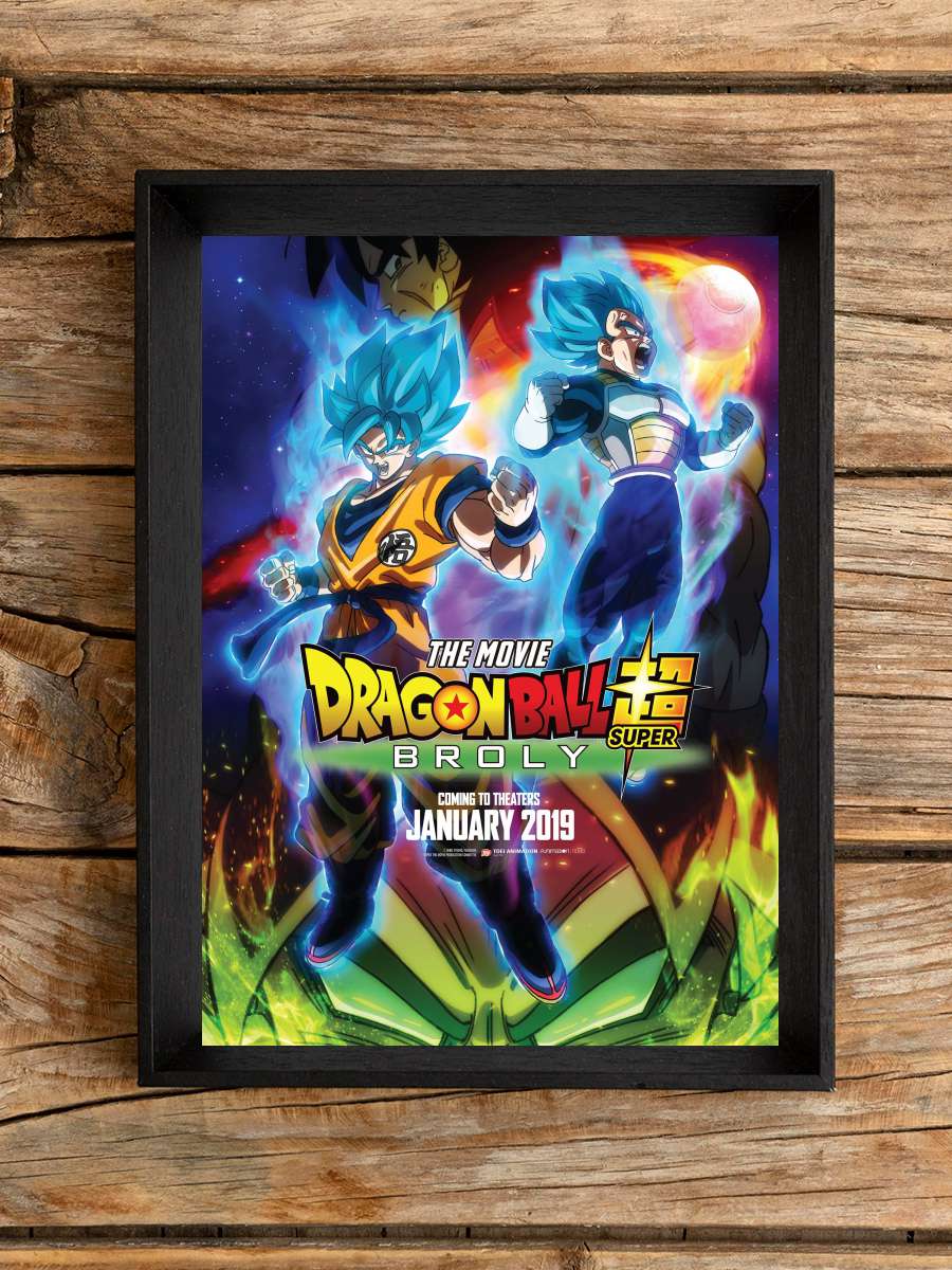 Dragon Ball Super: Broly - ドラゴンボール超 ブロリー Film Tablo Siyah Çerçeveli Film Poster Afiş Tablo