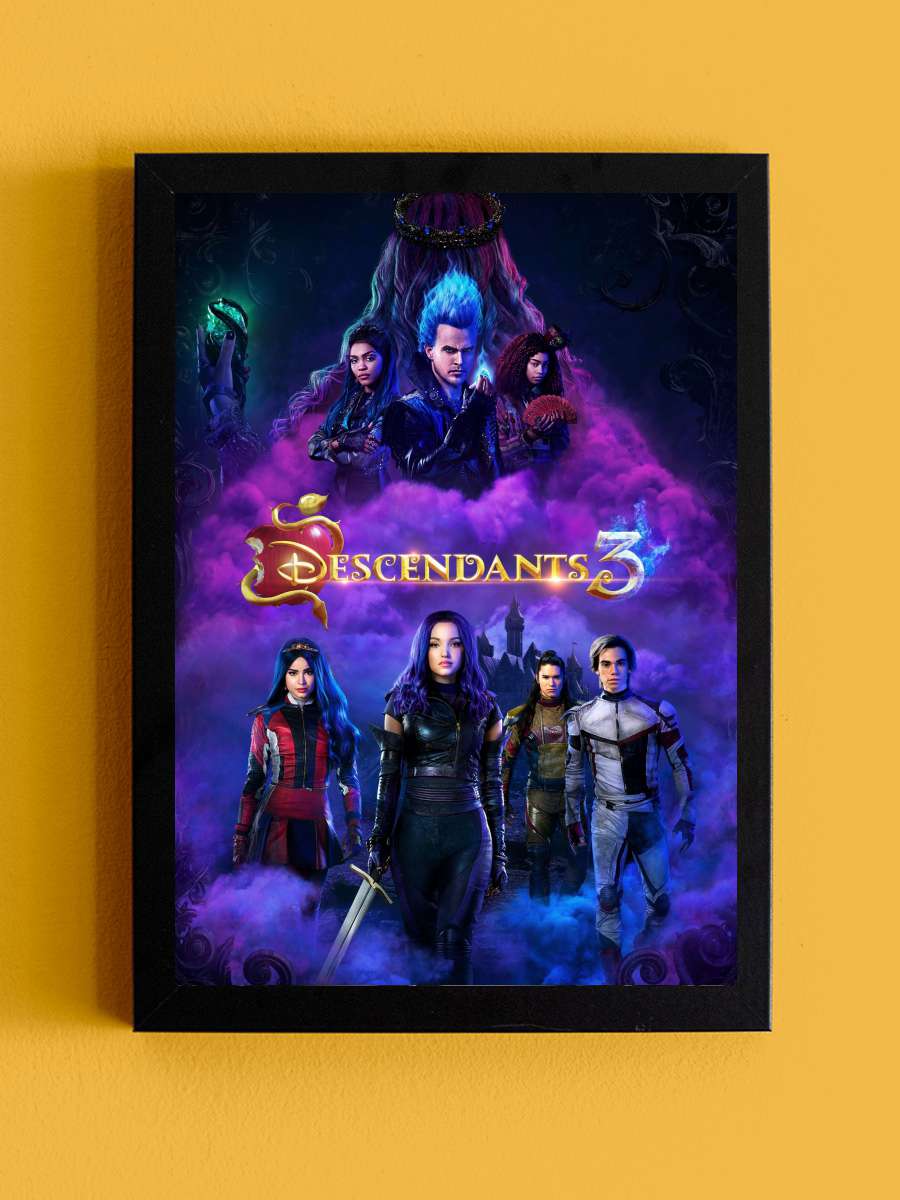 Yeni Nesil 3 - Descendants 3 Film Tablo Siyah Çerçeveli Film Poster Afiş Tablo