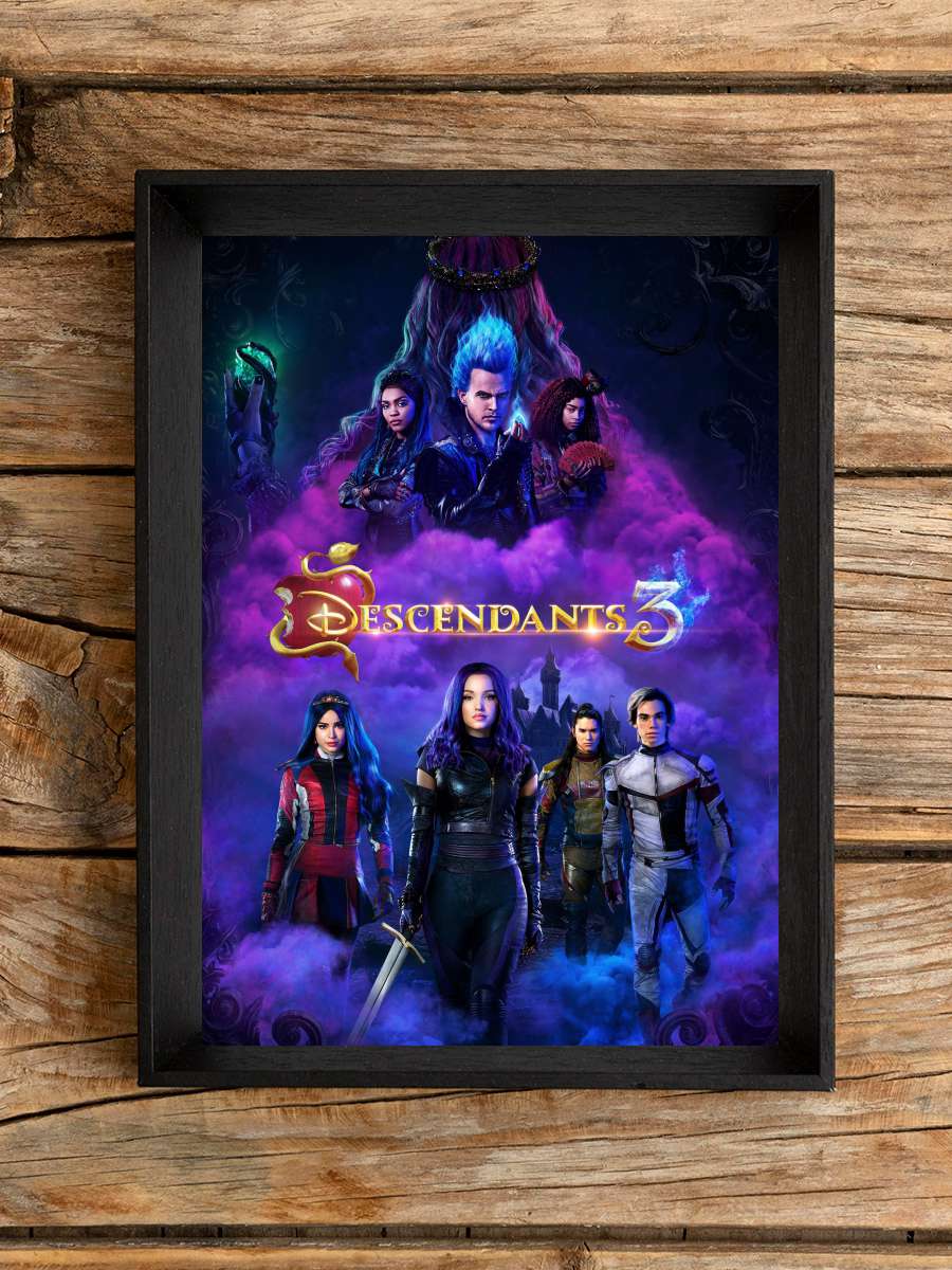 Yeni Nesil 3 - Descendants 3 Film Tablo Siyah Çerçeveli Film Poster Afiş Tablo