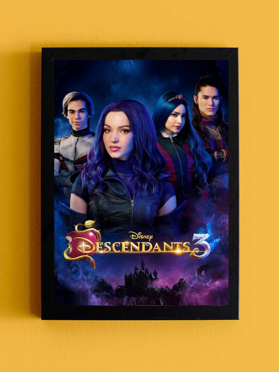 Yeni Nesil 3 - Descendants 3 Film Tablo Siyah Çerçeveli Film Poster Afiş Tablo