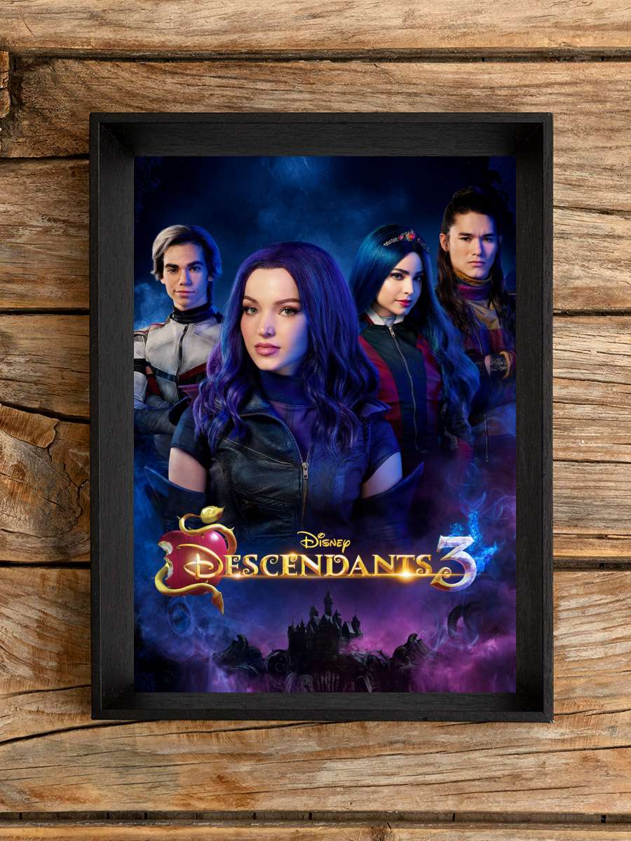 Yeni Nesil 3 - Descendants 3 Film Tablo Siyah Çerçeveli Film Poster Afiş Tablo