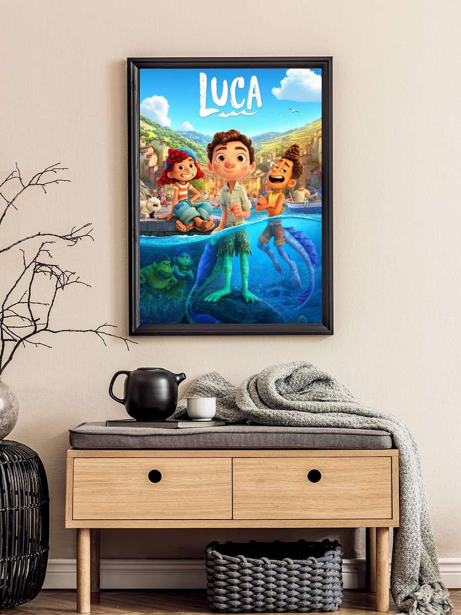 Luka - Luca Film Tablo Siyah Çerçeveli Film Poster Afiş Tablo