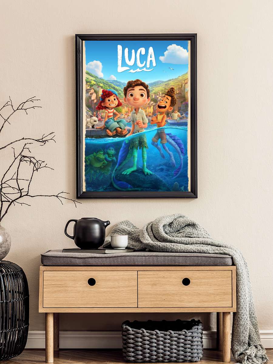 Luka - Luca Film Tablo Siyah Çerçeveli Film Poster Afiş Tablo