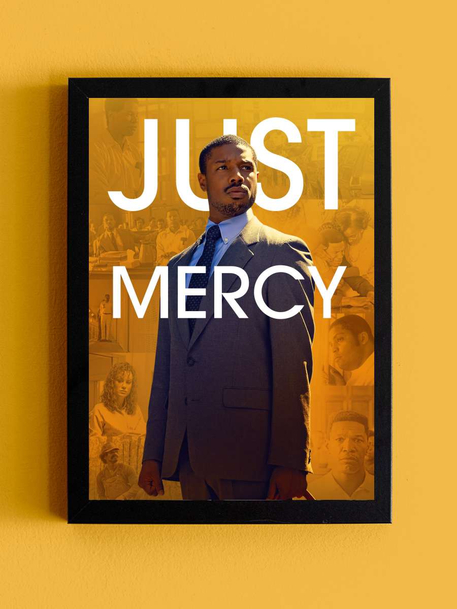 Just Mercy Film Tablo Siyah Çerçeveli Film Poster Afiş Tablo