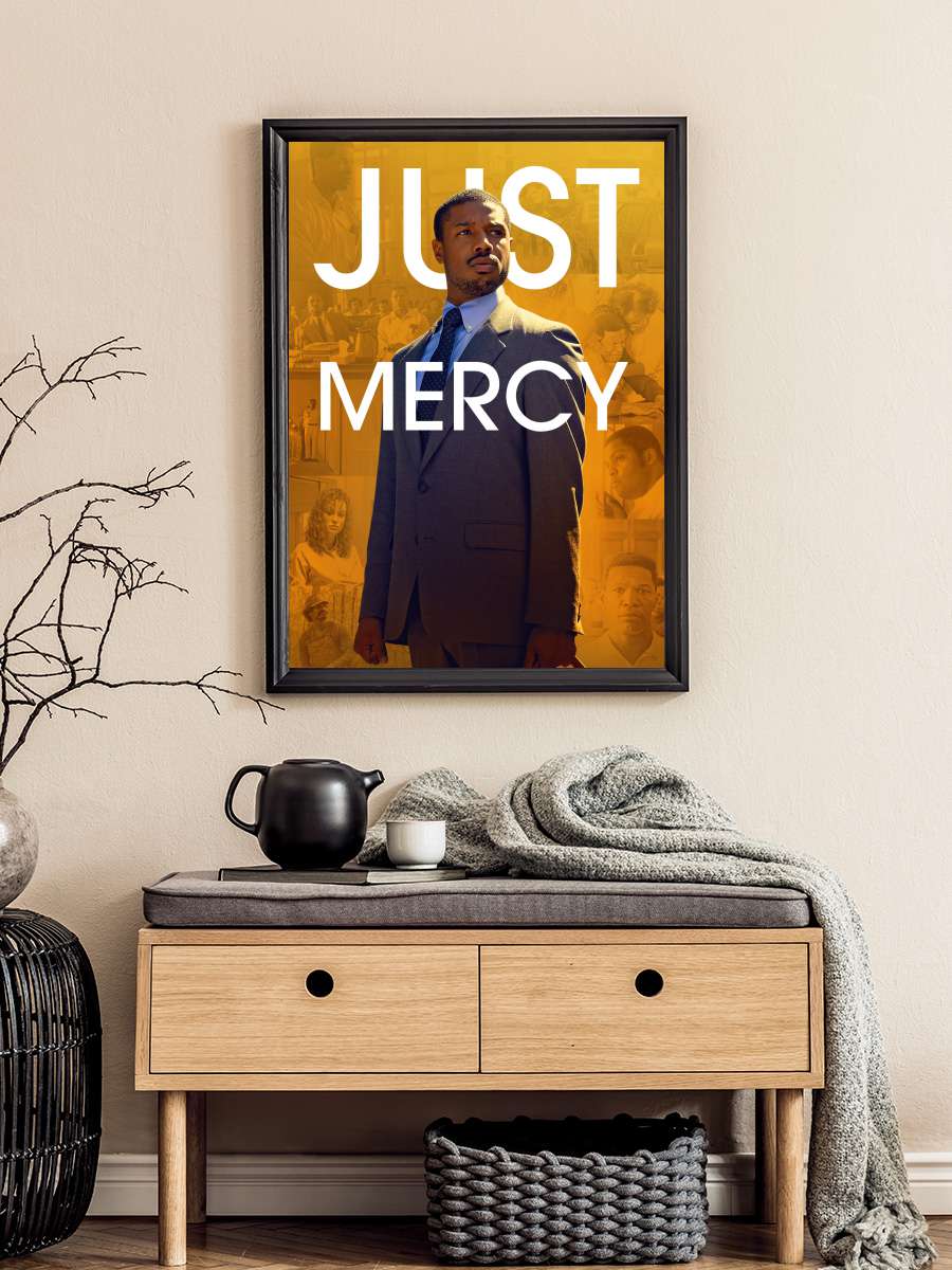 Just Mercy Film Tablo Siyah Çerçeveli Film Poster Afiş Tablo