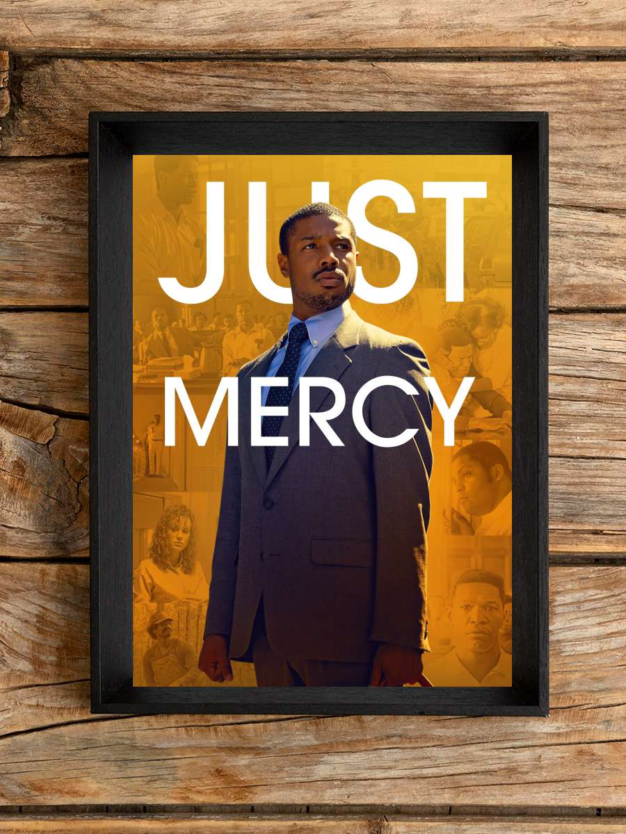 Just Mercy Film Tablo Siyah Çerçeveli Film Poster Afiş Tablo