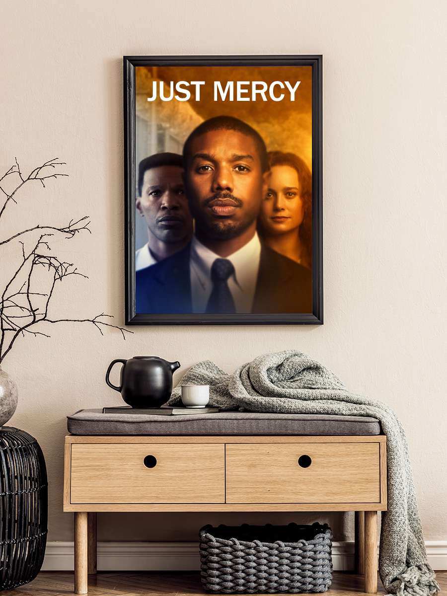 Just Mercy Film Tablo Siyah Çerçeveli Film Poster Afiş Tablo