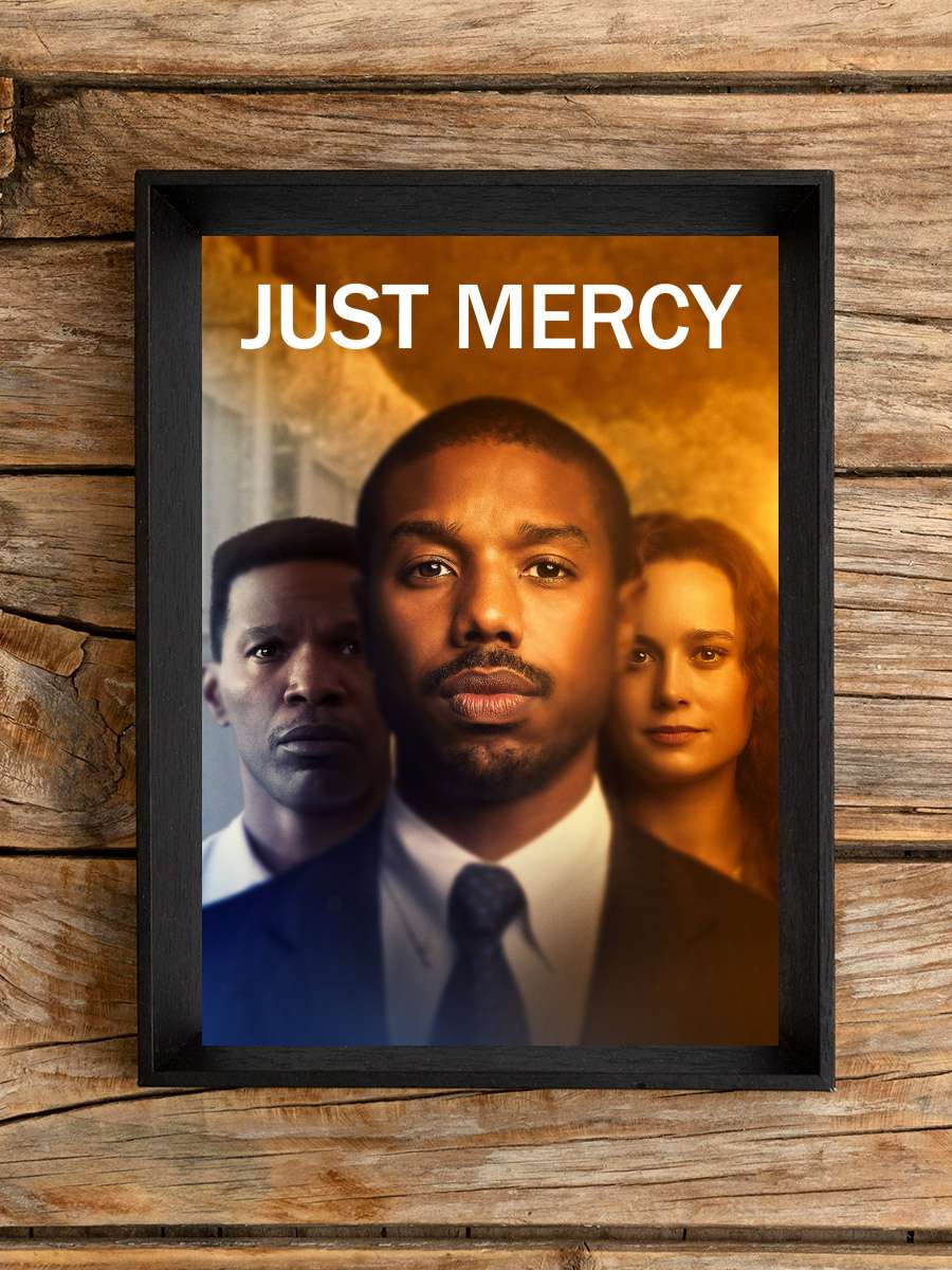 Just Mercy Film Tablo Siyah Çerçeveli Film Poster Afiş Tablo