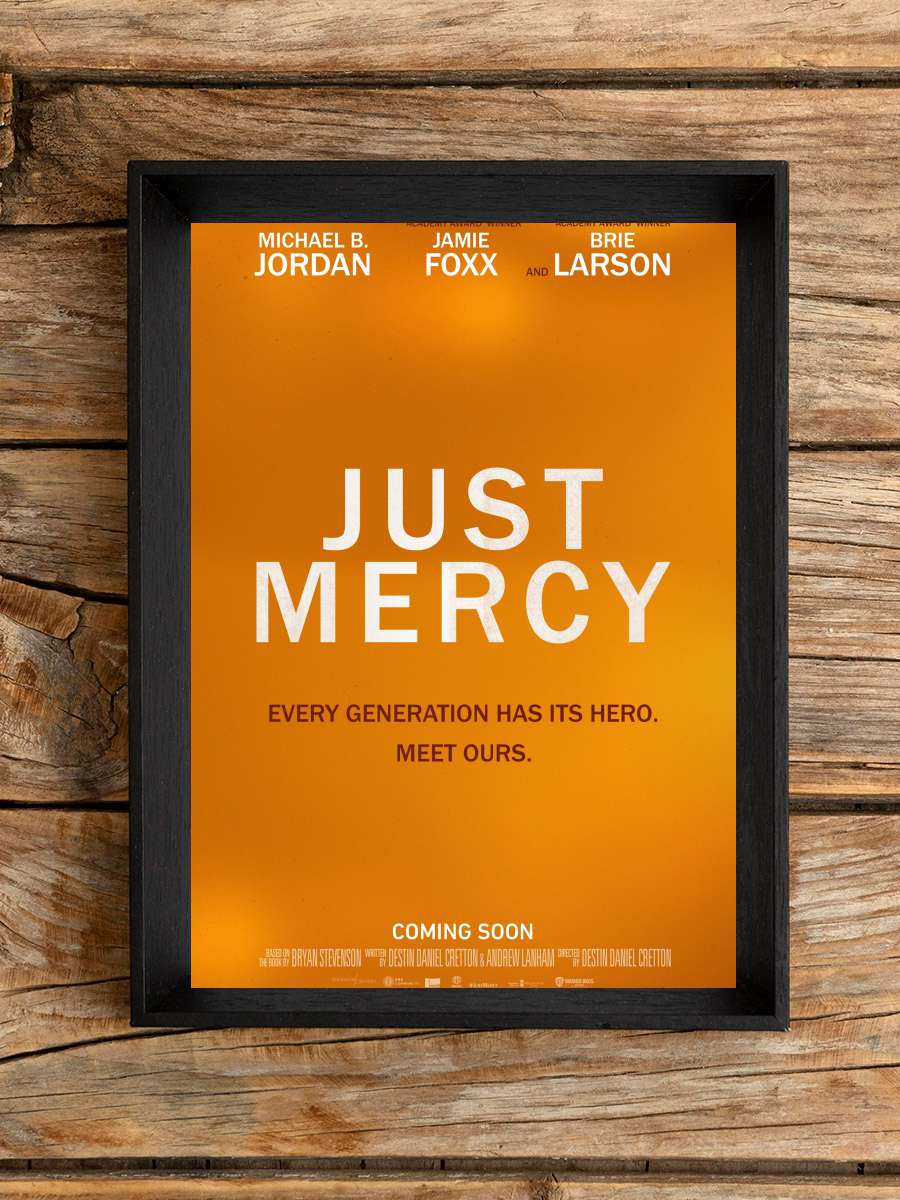 Just Mercy Film Tablo Siyah Çerçeveli Film Poster Afiş Tablo