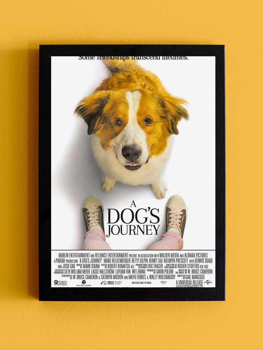 Dostumun Yolculuğu - A Dog's Journey Film Tablo Siyah Çerçeveli Film Poster Afiş Tablo