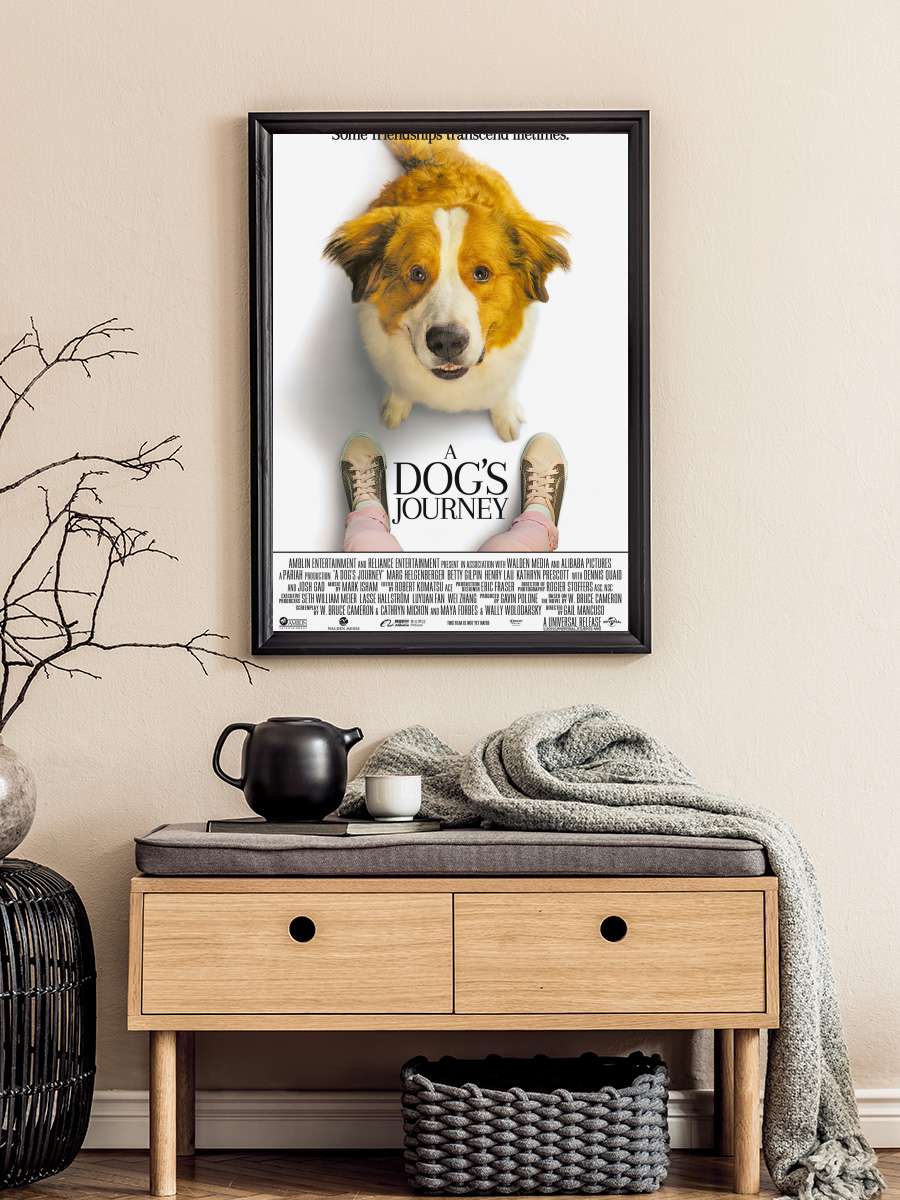 Dostumun Yolculuğu - A Dog's Journey Film Tablo Siyah Çerçeveli Film Poster Afiş Tablo