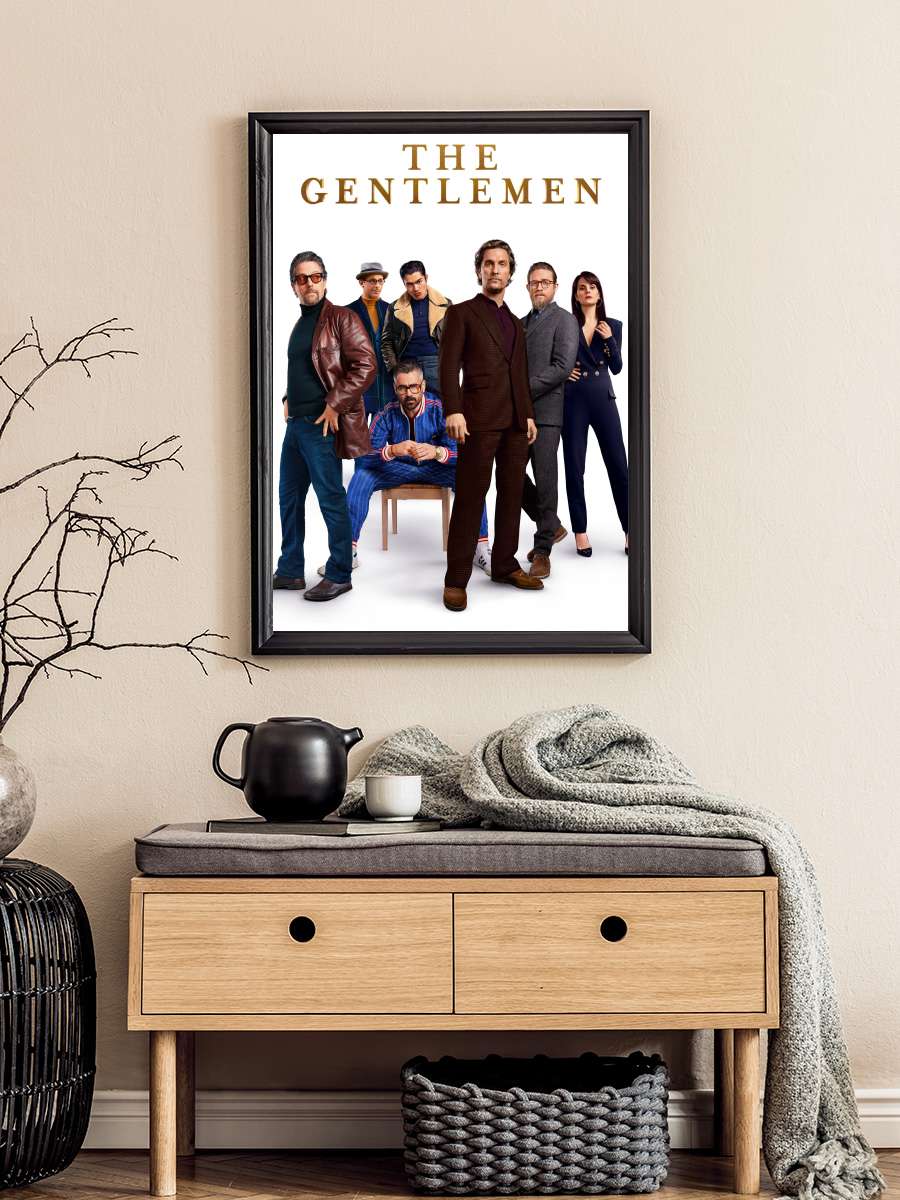 The Gentlemen Film Tablo Siyah Çerçeveli Film Poster Afiş Tablo