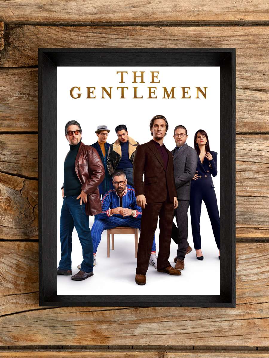 The Gentlemen Film Tablo Siyah Çerçeveli Film Poster Afiş Tablo