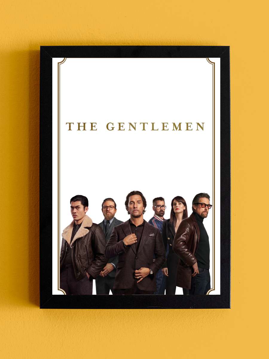 The Gentlemen Film Tablo Siyah Çerçeveli Film Poster Afiş Tablo