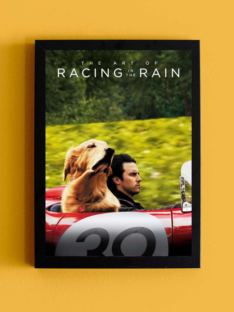 Enzo: Yağmurda Yarış Sanatı - The Art of Racing in the Rain Film Tablo Siyah Çerçeveli Film Poster Afiş Tablo