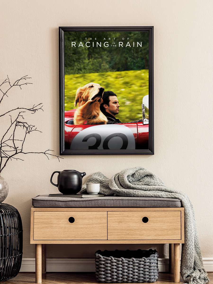 Enzo: Yağmurda Yarış Sanatı - The Art of Racing in the Rain Film Tablo Siyah Çerçeveli Film Poster Afiş Tablo