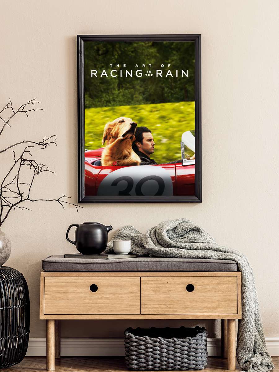 Enzo: Yağmurda Yarış Sanatı - The Art of Racing in the Rain Film Tablo Siyah Çerçeveli Film Poster Afiş Tablo