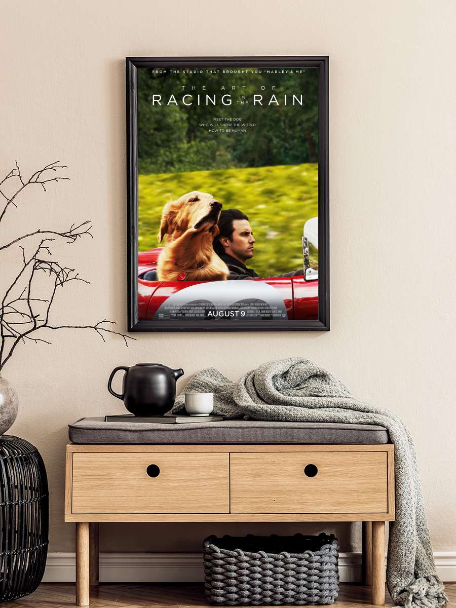 Enzo: Yağmurda Yarış Sanatı - The Art of Racing in the Rain Film Tablo Siyah Çerçeveli Film Poster Afiş Tablo