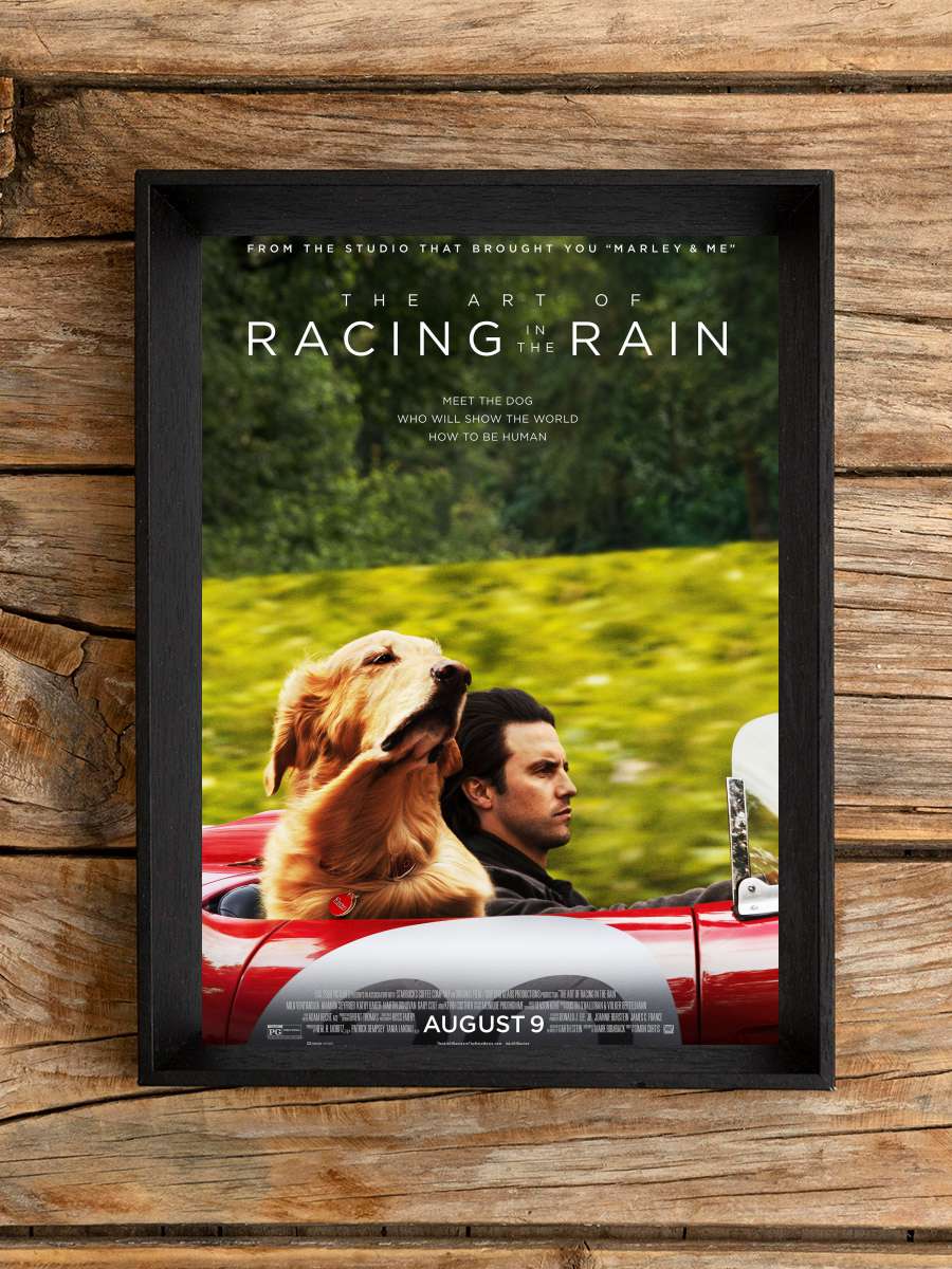 Enzo: Yağmurda Yarış Sanatı - The Art of Racing in the Rain Film Tablo Siyah Çerçeveli Film Poster Afiş Tablo